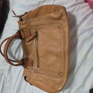 American Leather Shoulder Bag - Tan